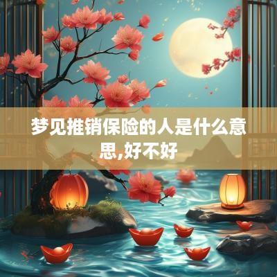 梦见推销保险的人是什么意思,好不好