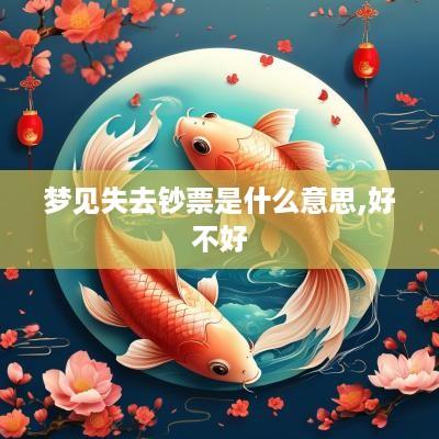 梦见失去钞票是什么意思,好不好