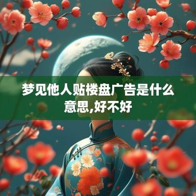 梦见他人贴楼盘广告是什么意思,好不好