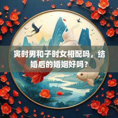 寅时男和子时女相配吗，结婚后的婚姻好吗？