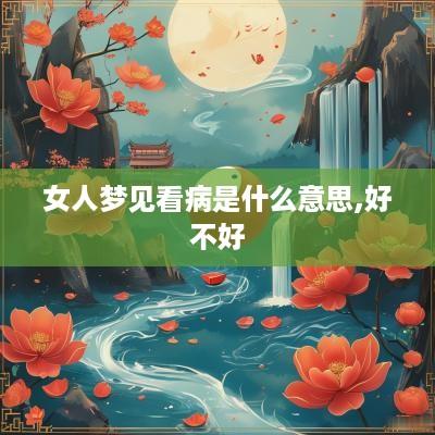 女人梦见看病是什么意思,好不好