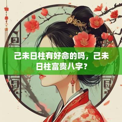 己未日柱有好命的吗，己未日柱富贵八字？