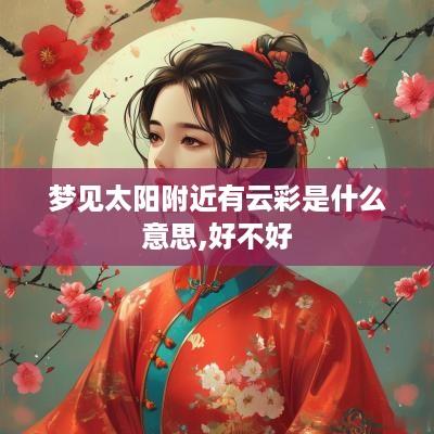 梦见太阳附近有云彩是什么意思,好不好