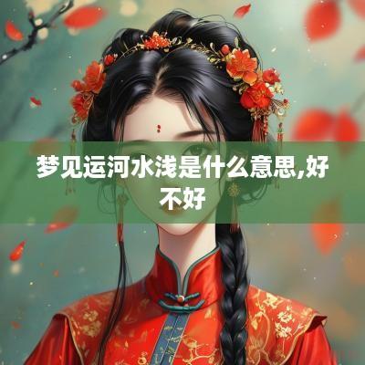 梦见运河水浅是什么意思,好不好