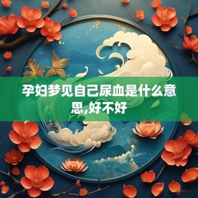 孕妇梦见自己尿血是什么意思,好不好