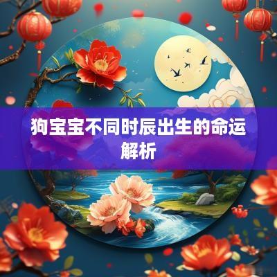 狗宝宝不同时辰出生的命运解析