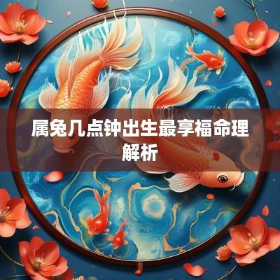 属兔几点钟出生最享福命理解析