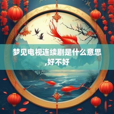 梦见电视连续剧是什么意思,好不好