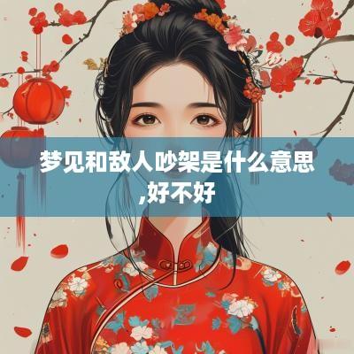 梦见和敌人吵架是什么意思,好不好