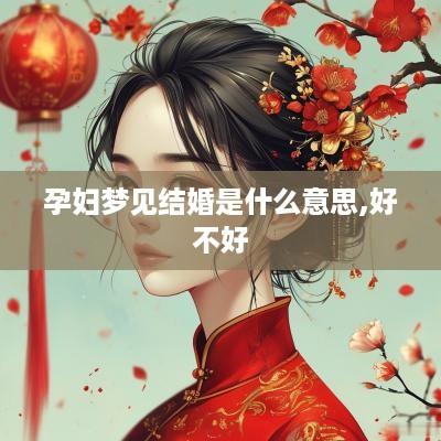 孕妇梦见结婚是什么意思,好不好