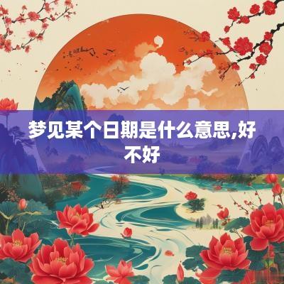 梦见某个日期是什么意思,好不好