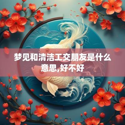 梦见和清洁工交朋友是什么意思,好不好