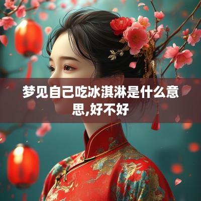 梦见自己吃冰淇淋是什么意思,好不好