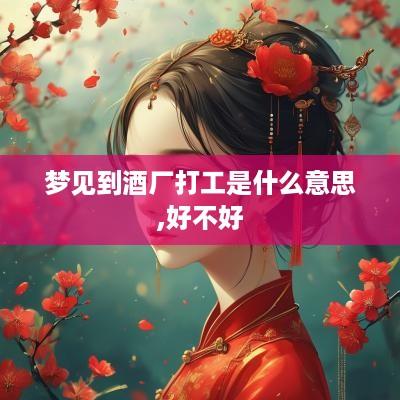 梦见到酒厂打工是什么意思,好不好