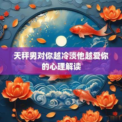 天秤男对你越冷淡他越爱你的心理解读