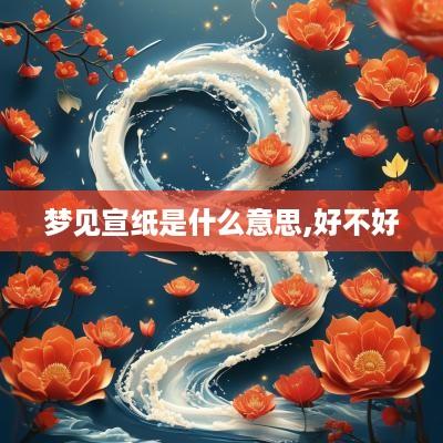 梦见宣纸是什么意思,好不好