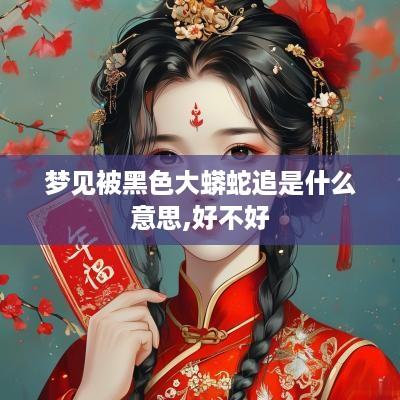 梦见被黑色大蟒蛇追是什么意思,好不好