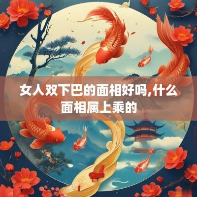女人双下巴的面相好吗,什么面相属上乘的