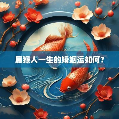 属猴人一生的婚姻运如何？