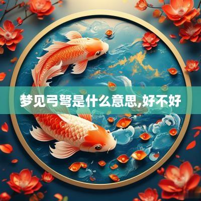 梦见弓弩是什么意思,好不好