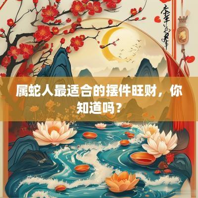 属蛇人最适合的摆件旺财，你知道吗？