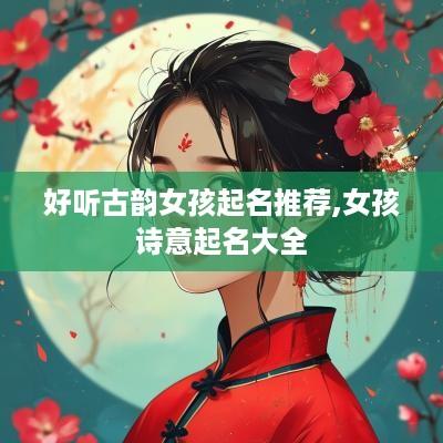 好听古韵女孩起名推荐,女孩诗意起名大全