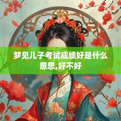 梦见儿子考试成绩好是什么意思,好不好