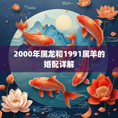 2000年属龙和1991属羊的婚配详解