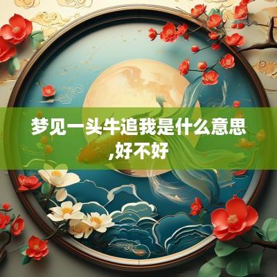 梦见一头牛追我是什么意思,好不好