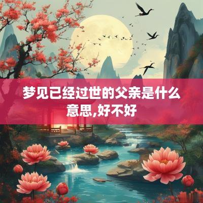 梦见已经过世的父亲是什么意思,好不好