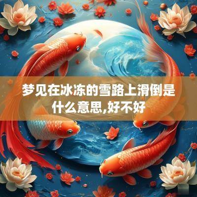 梦见在冰冻的雪路上滑倒是什么意思,好不好