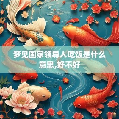 梦见国家领导人吃饭是什么意思,好不好