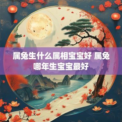 属兔生什么属相宝宝好 属兔哪年生宝宝最好