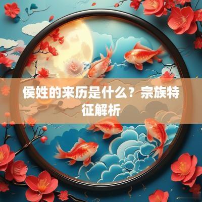 侯姓的来历是什么？宗族特征解析