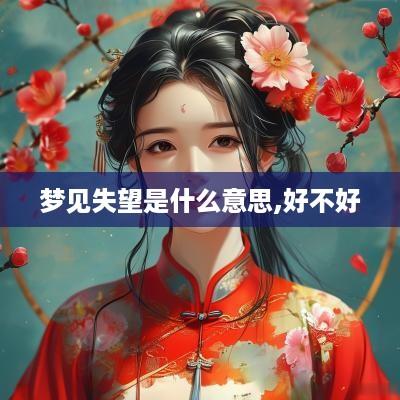梦见失望是什么意思,好不好
