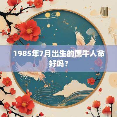 1985年7月出生的属牛人命好吗？