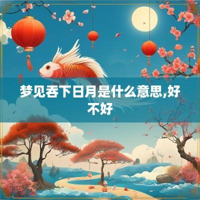 梦见吞下日月是什么意思,好不好
