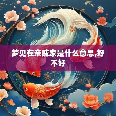 梦见在亲戚家是什么意思,好不好