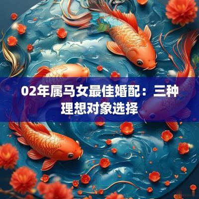 02年属马女最佳婚配：三种理想对象选择
