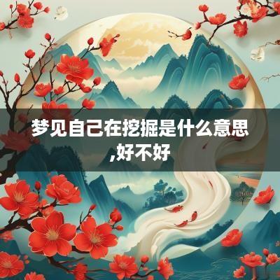 梦见自己在挖掘是什么意思,好不好