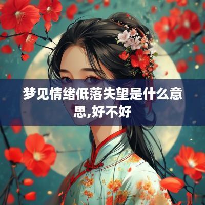 梦见情绪低落失望是什么意思,好不好