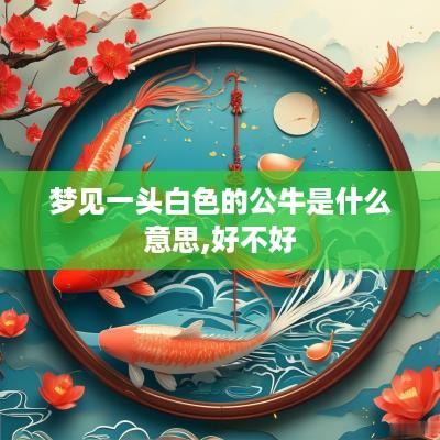 梦见一头白色的公牛是什么意思,好不好