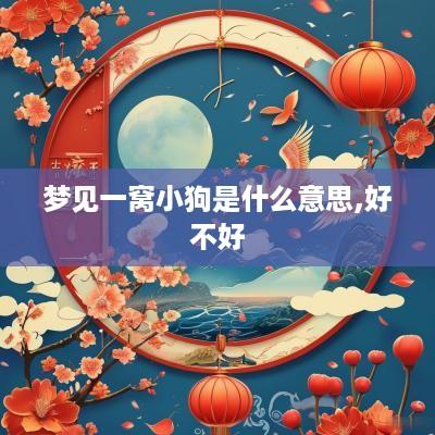 梦见一窝小狗是什么意思,好不好