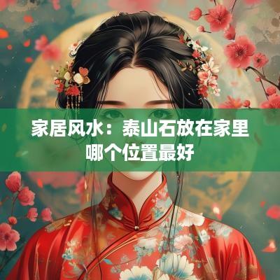 家居风水：泰山石放在家里哪个位置最好