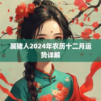 属猪人2025年农历十二月运势详解