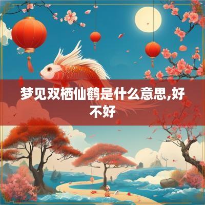 梦见双栖仙鹤是什么意思,好不好