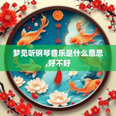 梦见听钢琴音乐是什么意思,好不好