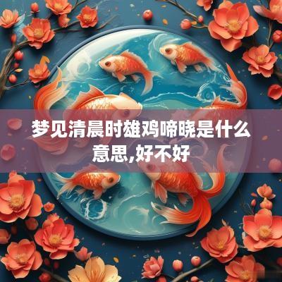 梦见清晨时雄鸡啼晓是什么意思,好不好
