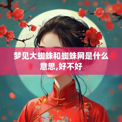 梦见大蜘蛛和蜘蛛网是什么意思,好不好