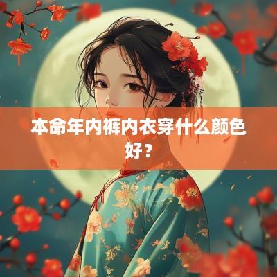 本命年内裤内衣穿什么颜色好？